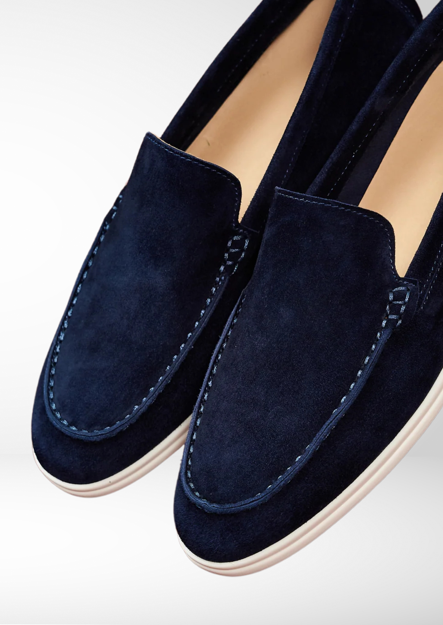 EA | MARIAN SUEDE LOAFERS - BLAUW
