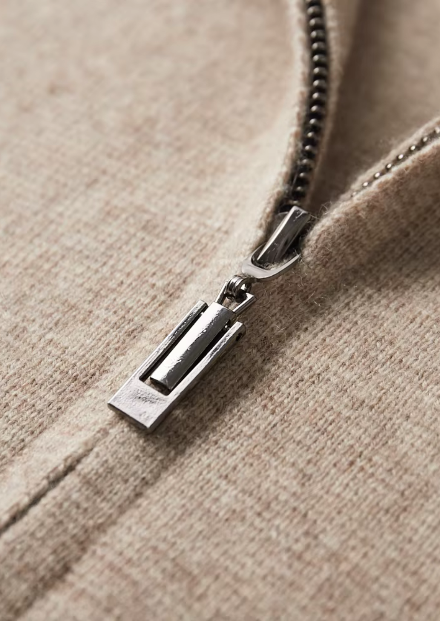 EA | EXTRA-FIJNE WOL ZIP POLO CARDIGAN