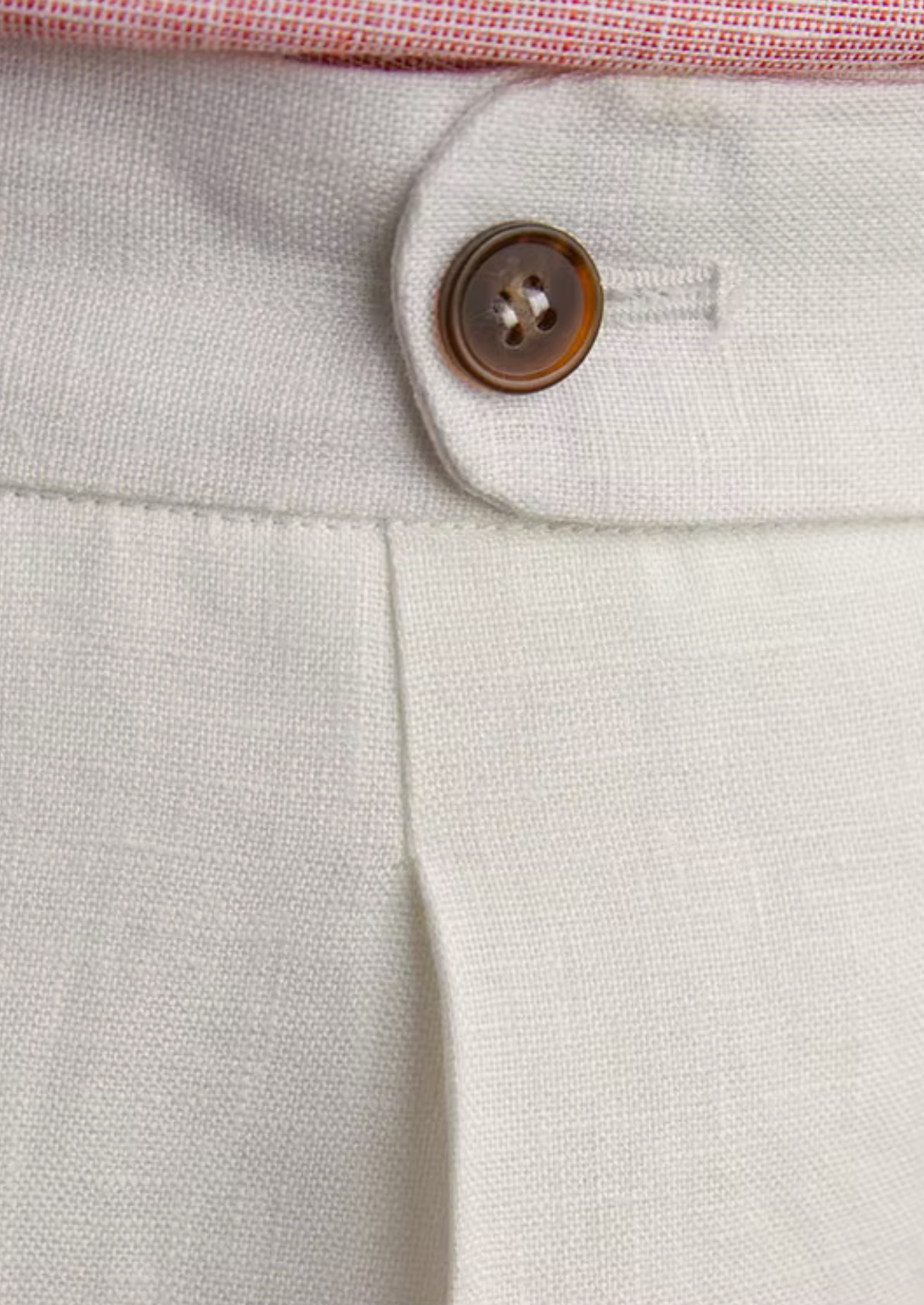 EA | GEPLISSEERDE LINNEN KUSTBROEK – WIT