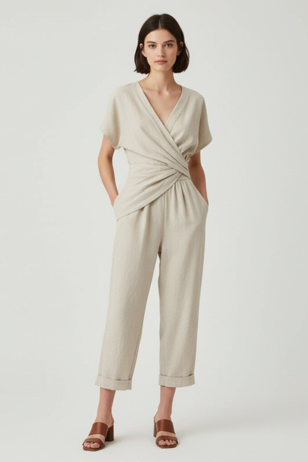 Elara Draped Jumpsuit