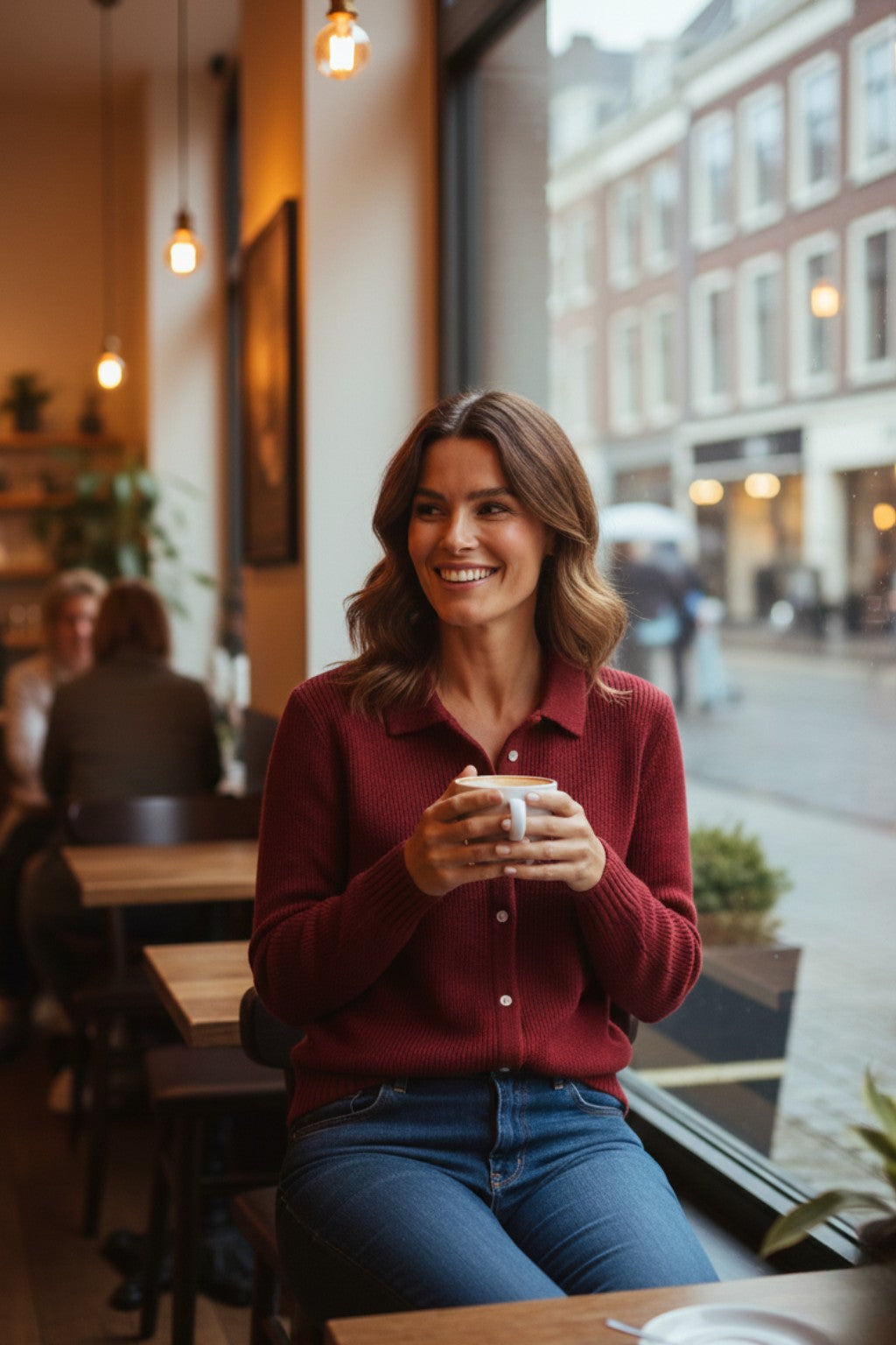 Élodie | Verfijnde knit blouse