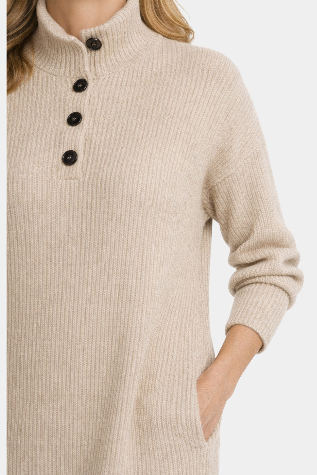 Brigitte | Elegante geribde midi jurk