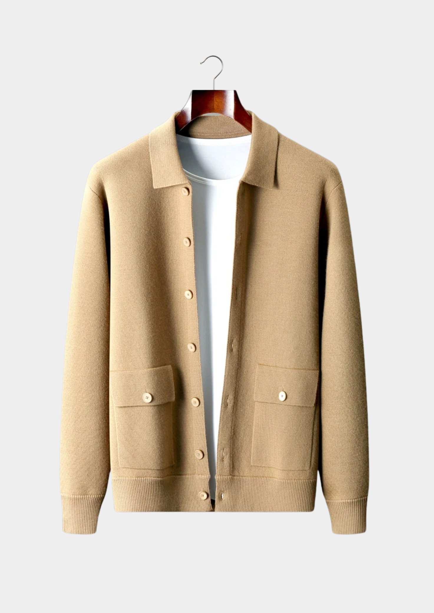 EA | MERINO WOOL BUTTON OVERSHIRT