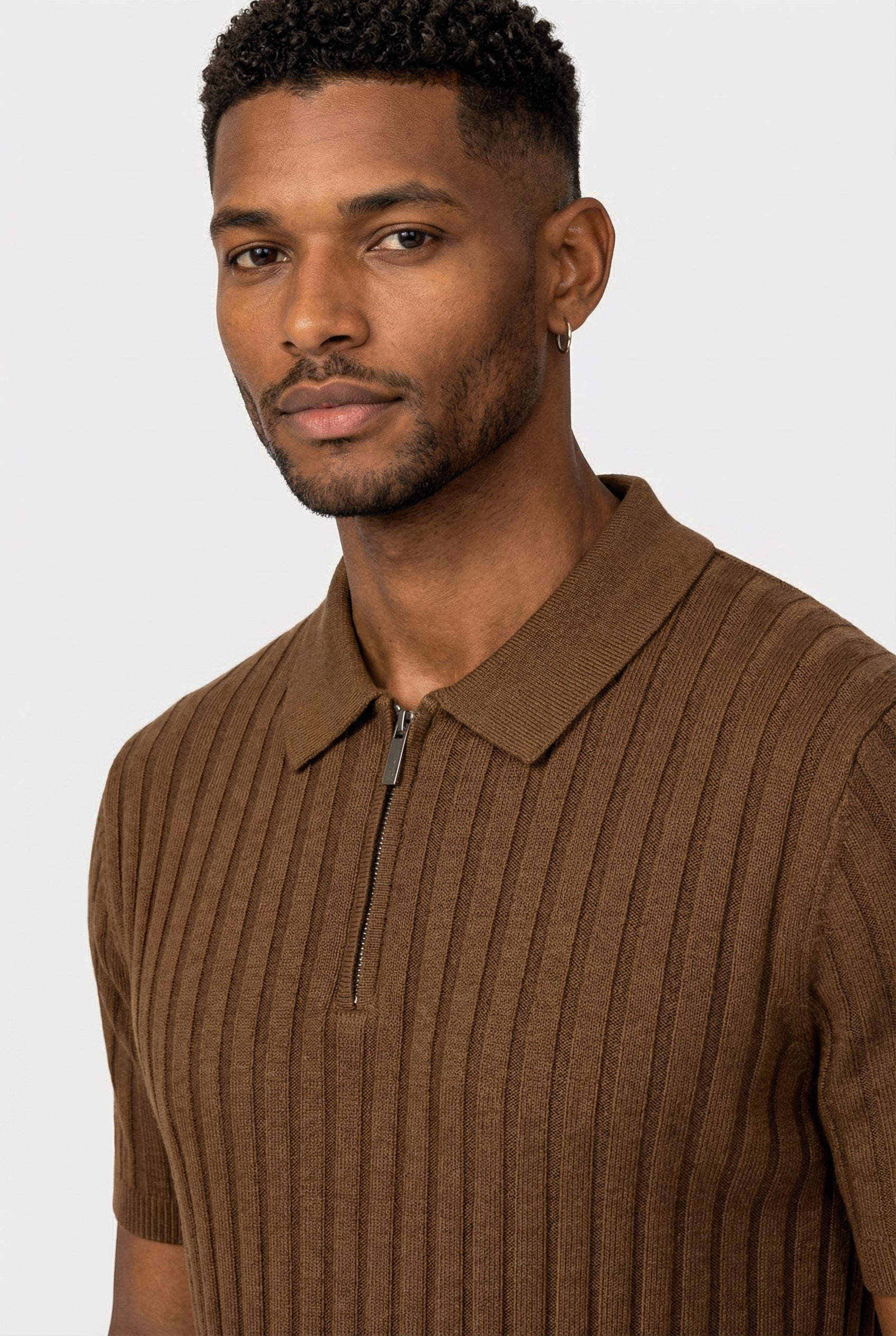 EA | RIB POLO MET RITS - BRUIN