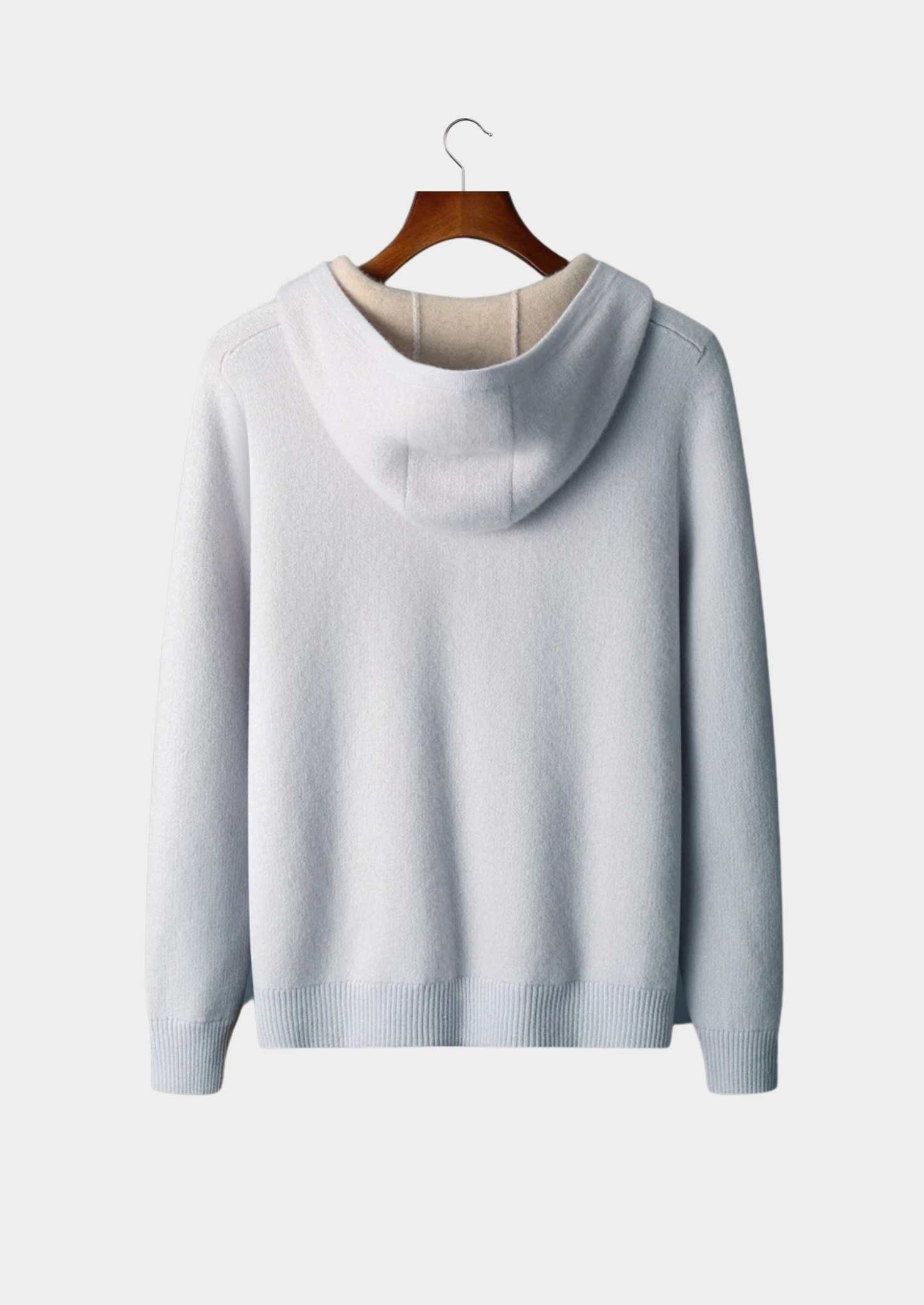 EA | CASHMERE HOODIE MET RITS (TWEE KLEUREN)