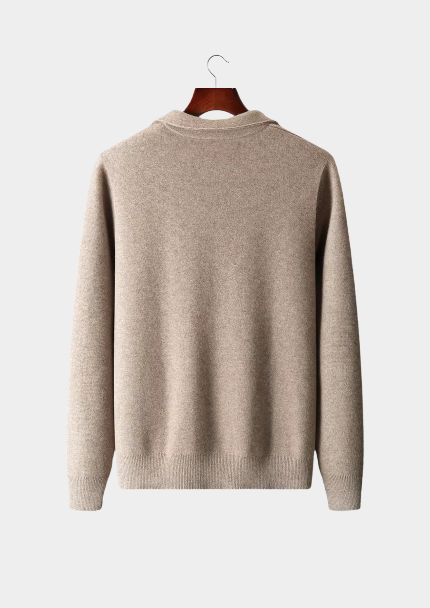 EA | EXTRA-FIJNE WOL ZIP POLO CARDIGAN