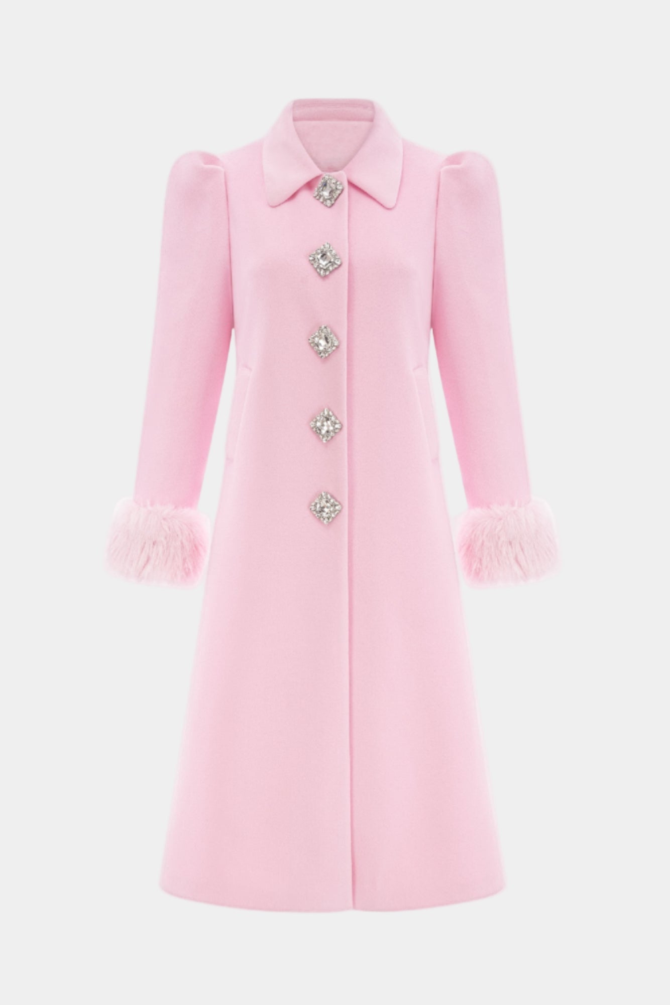 Louisette Roze Winterjas