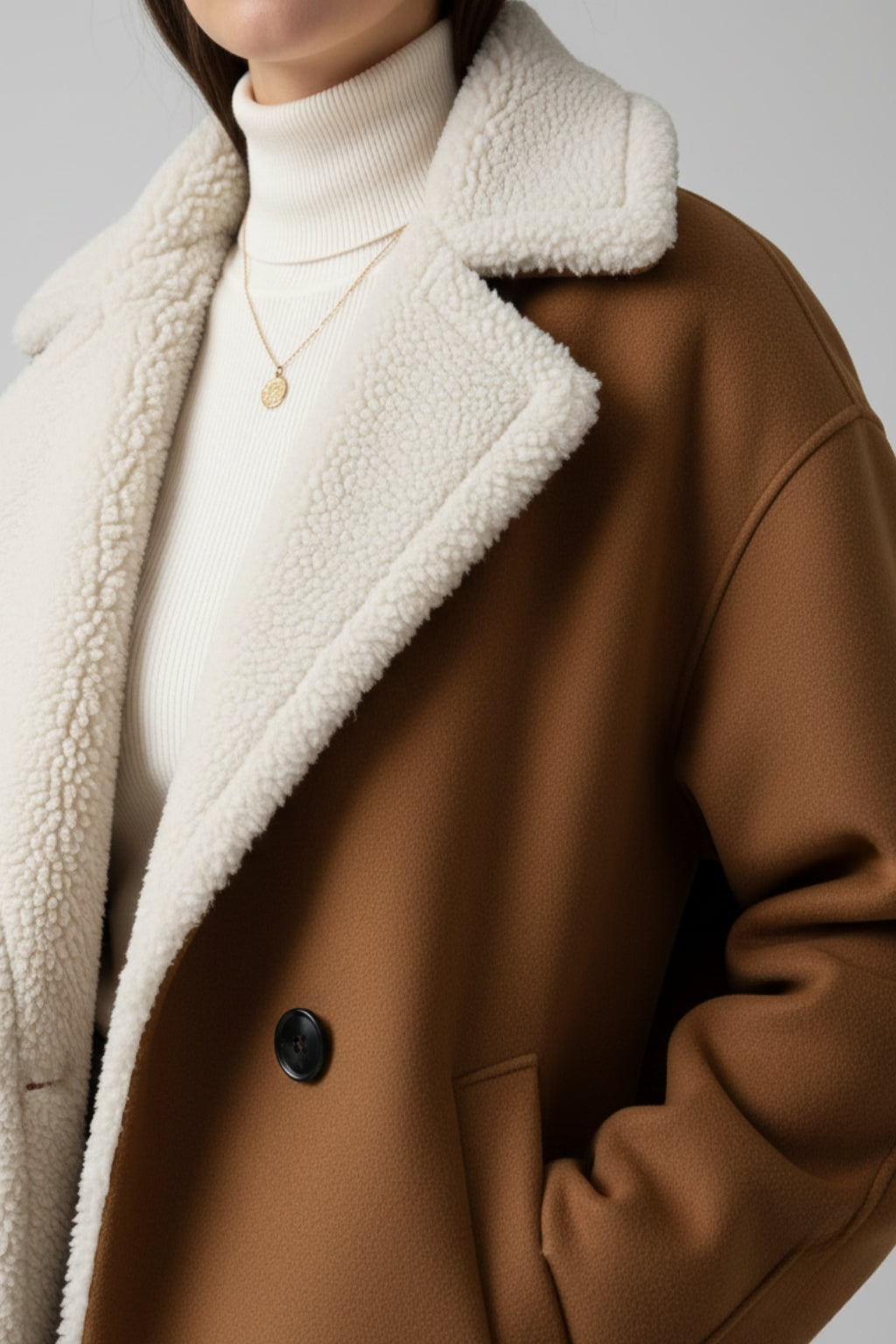 Elora camel Winterjas