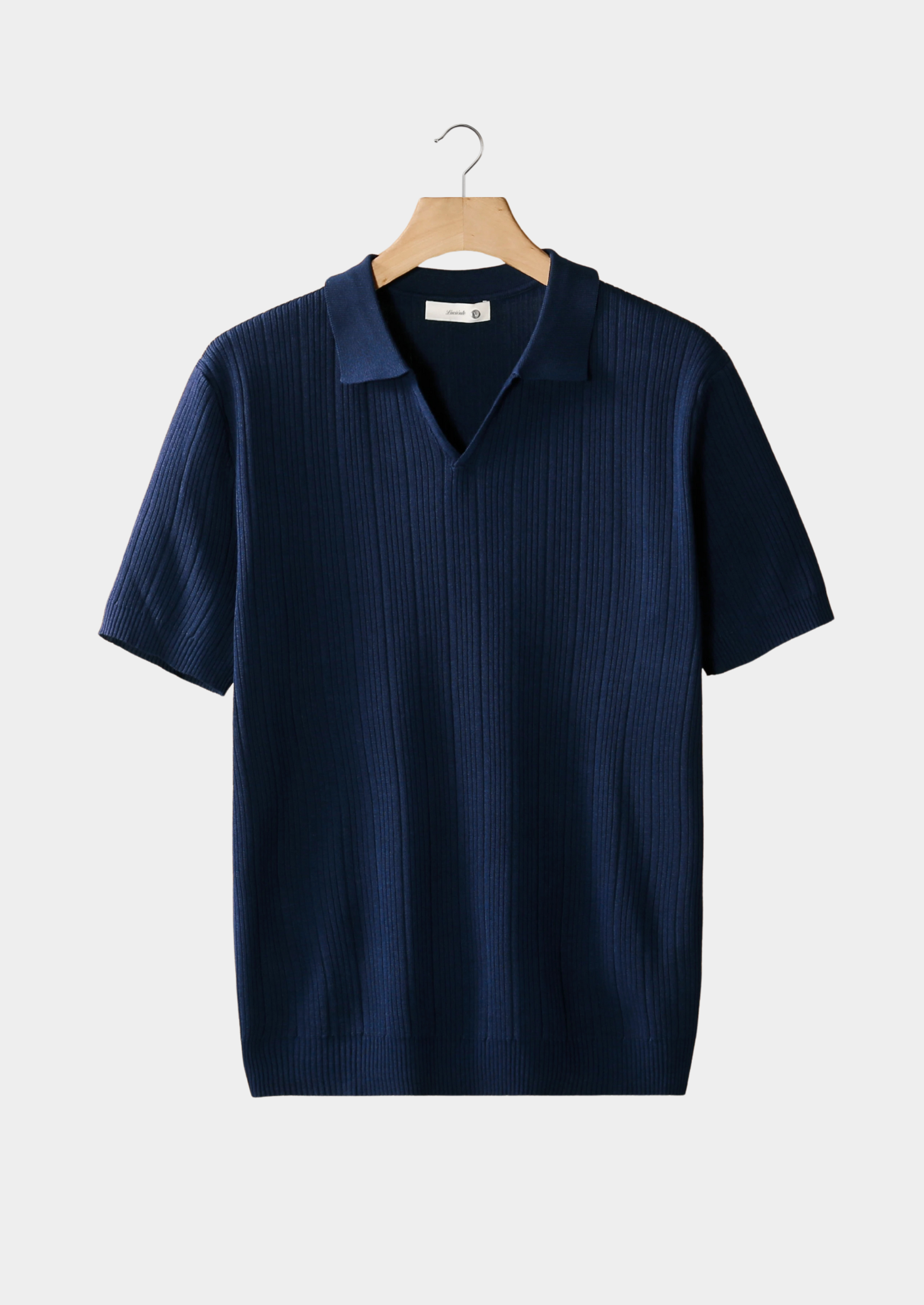 EA | NAVY RIB POLO MET OPEN KRAAG